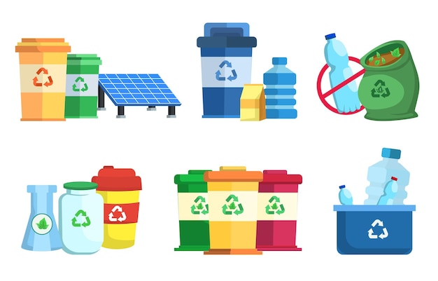 environment protection element vector illustration of save the planet by recycle and ecology concept