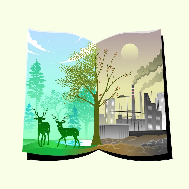 वेक्टर environmental design illustration.go green illustration logo