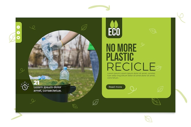 Environmental eco friendly banner