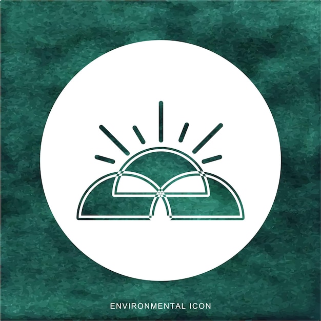 Environmental and Eco Icon For Social Media Template