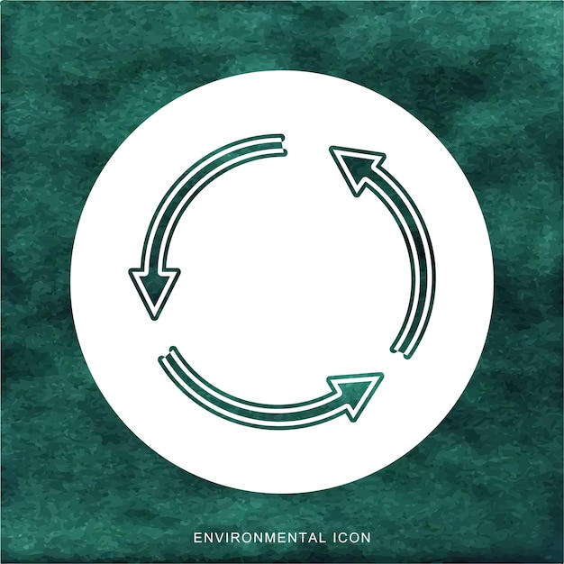 Vector environmental and eco icon for social media template