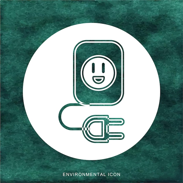 Environmental and Eco Icon For Social Media Template