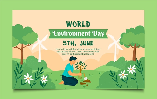 environmental education day banner design