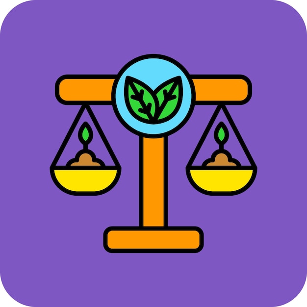 Vector environmental law icon