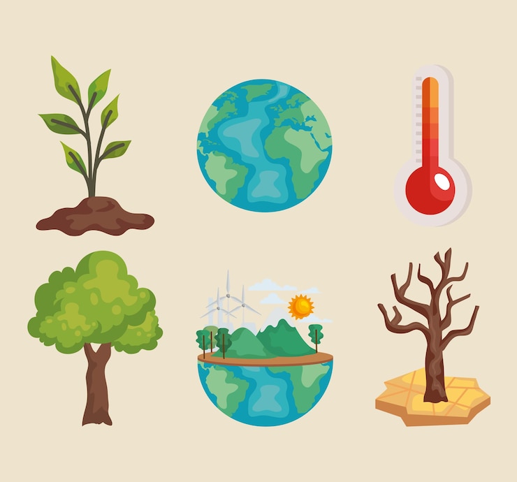 वेक्टर environmental problems global