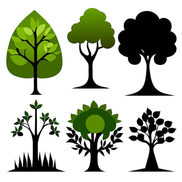 Environmental Silhouettes in Vector EPS Format