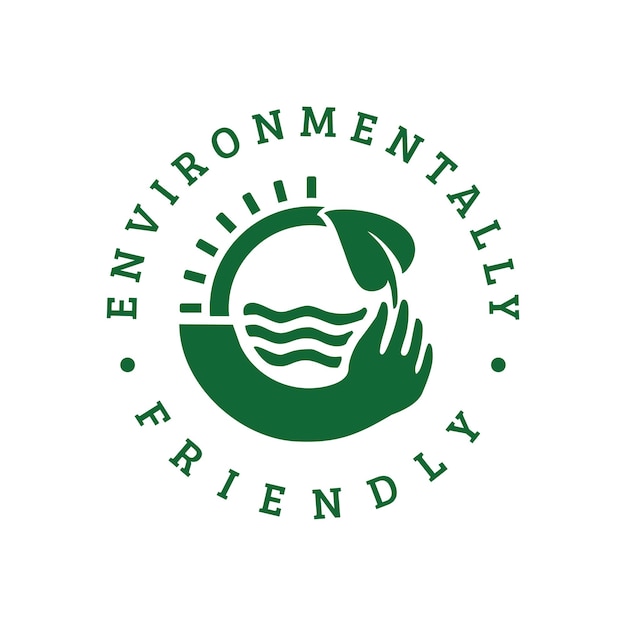 Vector environmentally friendly logo emblem