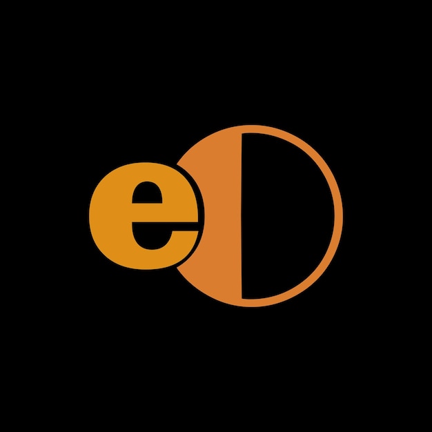 Вектор Логотип буквы ео