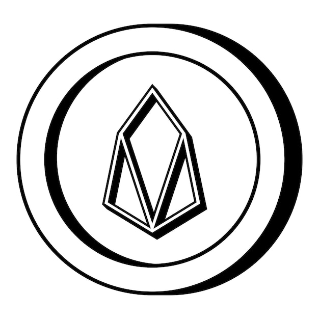 EOS Outline Coin