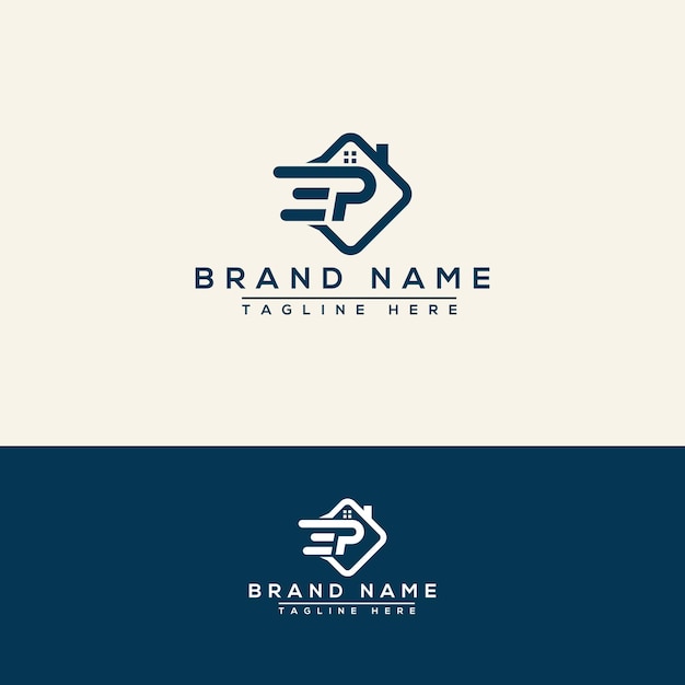 EP logo Design Template Vector Graphic Branding Element.