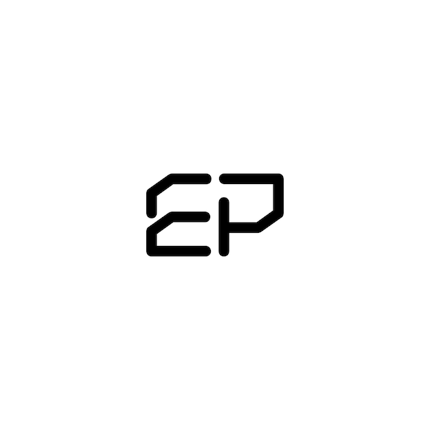 EP モノグラムロゴ デザイン文字 テキスト名 シンボル モノクロロゴタイプ アルファベット文字 シンプルロゴ