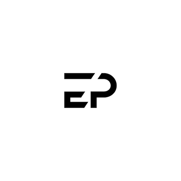 EP モノグラムロゴ デザイン文字 テキスト名 シンボル モノクロロゴタイプ アルファベット文字 シンプルロゴ