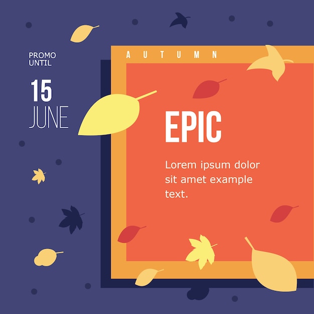 Epic autumn promo