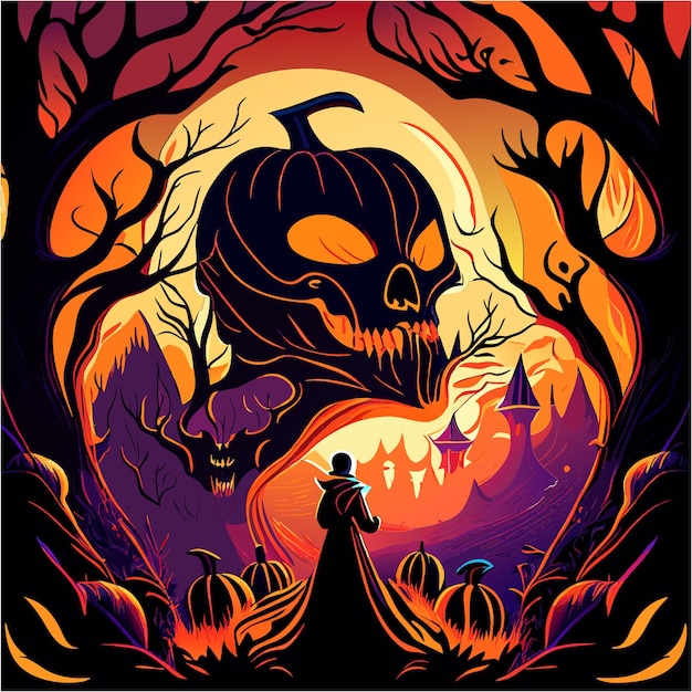 Epic Enigma Pumpkin Skull's Halloween Phantasmagoria in woorden