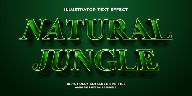 Epic fresh green editable 3d text effect