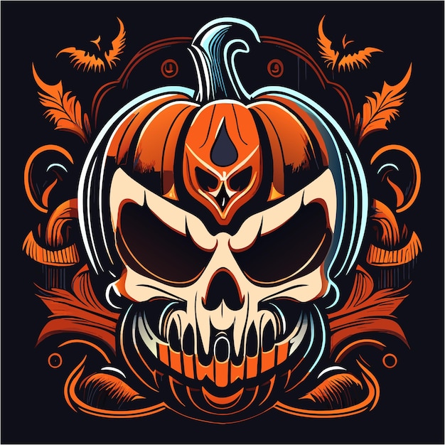 Epic gaze unleashing the larger_than_life pumpkin skull's secrets