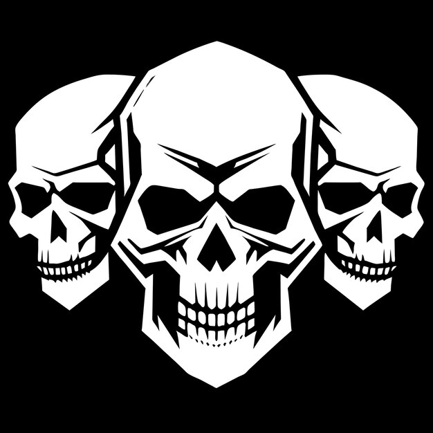 Вектор epic skull vector graphic design excellence определен