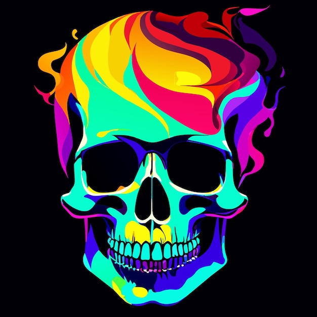 Epic skull vector rilascia l'eccellenza del design grafico