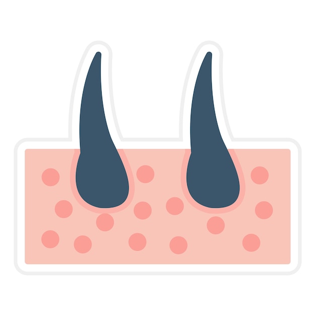 Epidermis vector icon can be used for medicine iconset