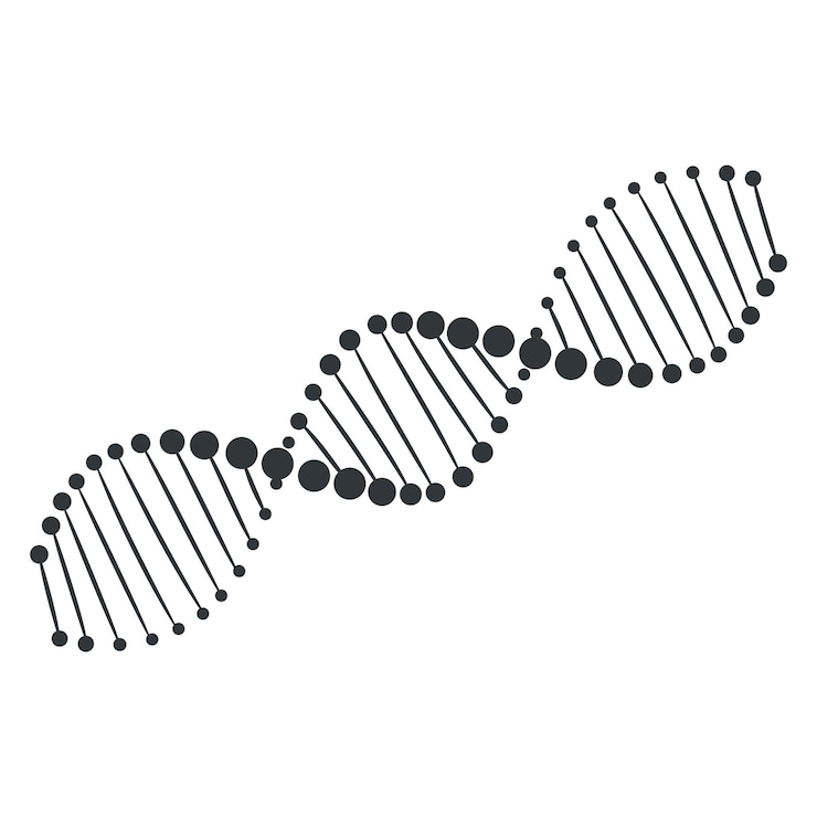 Vector epigenetics icon design dna gene expression