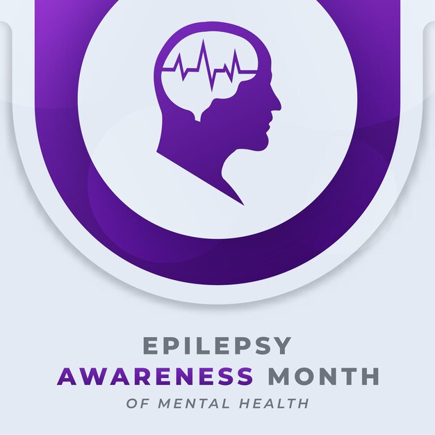 Epilessia awareness month celebration design illustration for background poster banner advertising