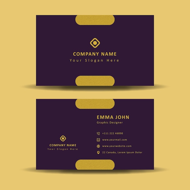 Vector eps attractive business card design template