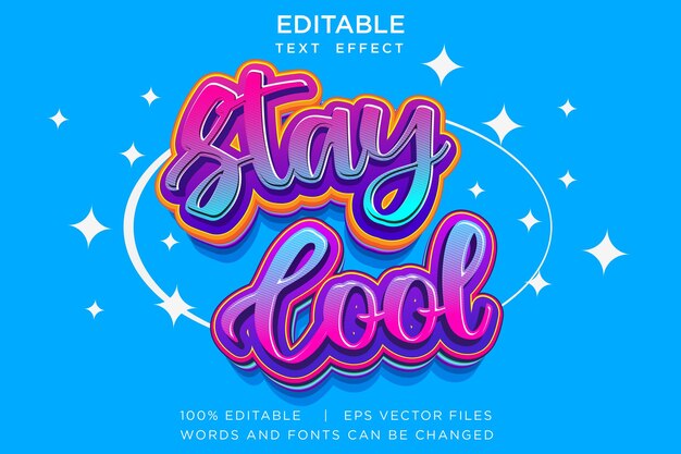 eps editable vector text effect graphic style