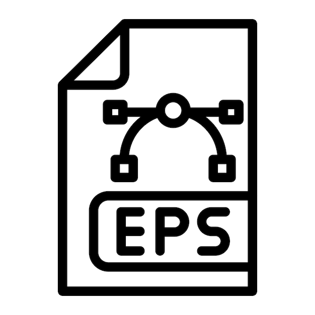 Eps 파일 터 아이콘 디자인 일러스트레이션