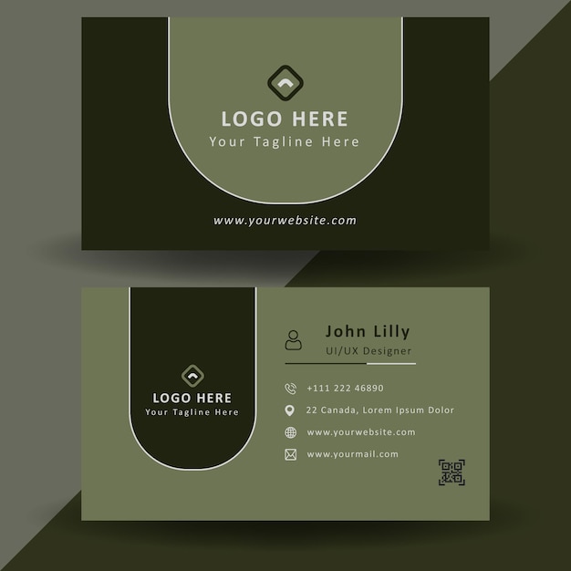 Eps modern and professional business card design template