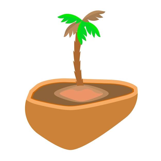 Vector eps palm tree