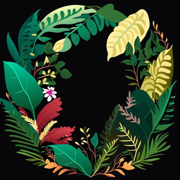 Vector eps vector art of beautiful foliage