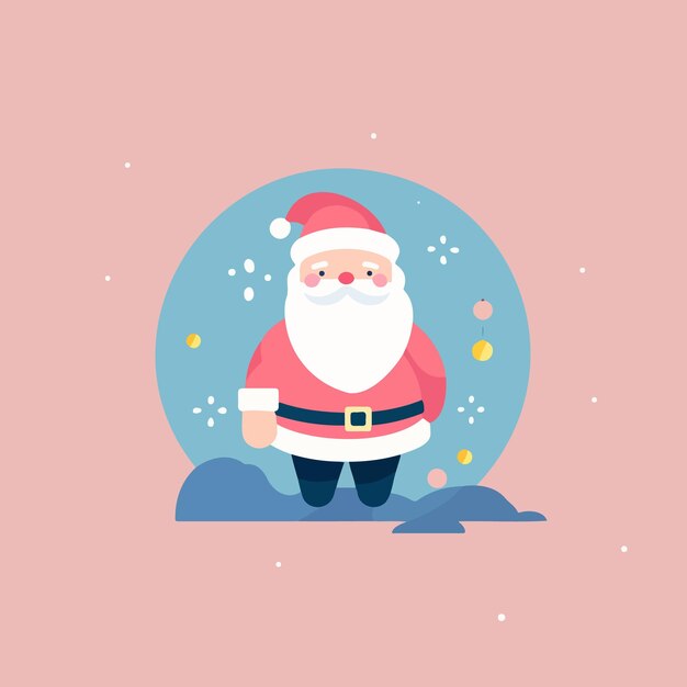 Vector eps vector cute cartoon santa claus