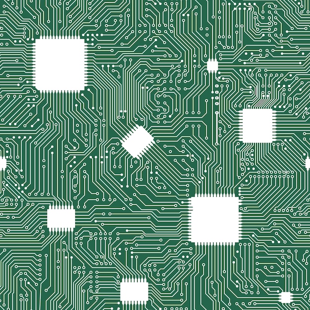 Vector eps vector motherboard abstract seamless background.