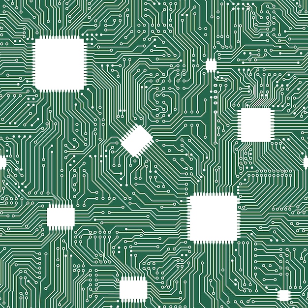 Eps vector motherboard abstract seamless background.