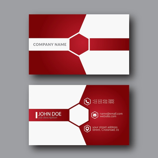 Vector eps10 vector illustration abstract elegant business card template