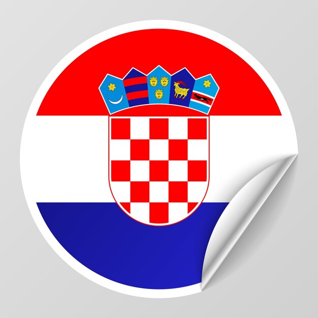 Vector eps10 vector patriotic background with croatia flag colors