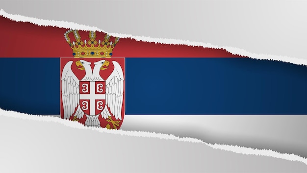 Vector eps10 vector patriotic background with serbia flag colors