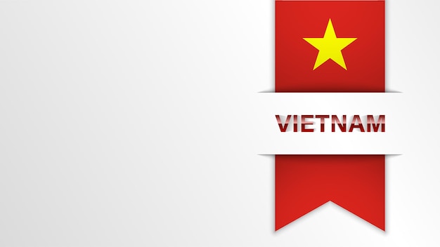 EPS10 Вектор Патриотический фон с цветами флага Вьетнама