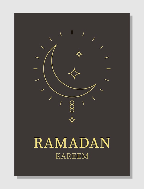 eps10 vector Ramadan Kareem. Islamitische wenskaartsjabloon met ramadan voor behangontwerp.