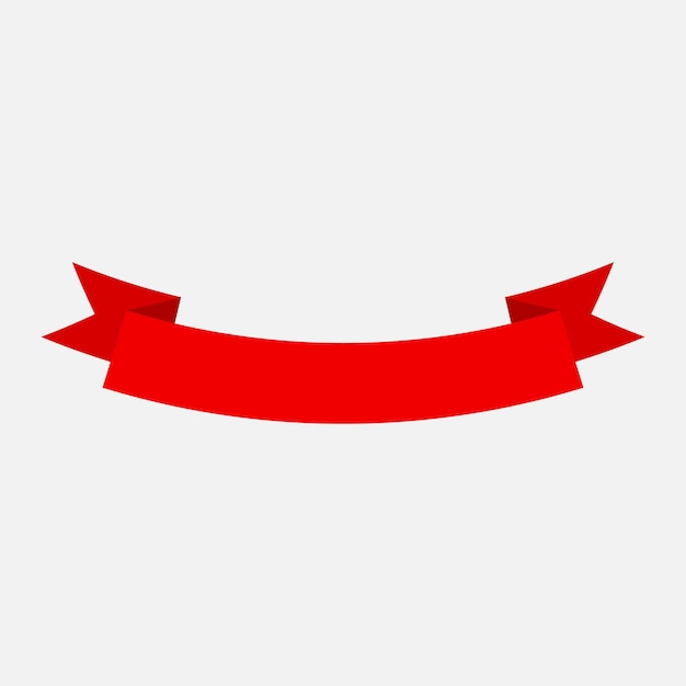 eps10 vector rood lint banner logo pictogrammalplaatje geïsoleerd op grijze achtergrond