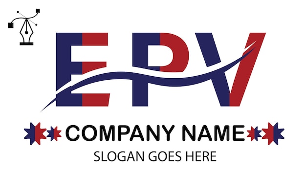 Vector epv letter logo