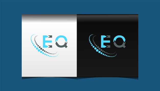 EQ eerste moderne logo ontwerp vector pictogrammalplaatje