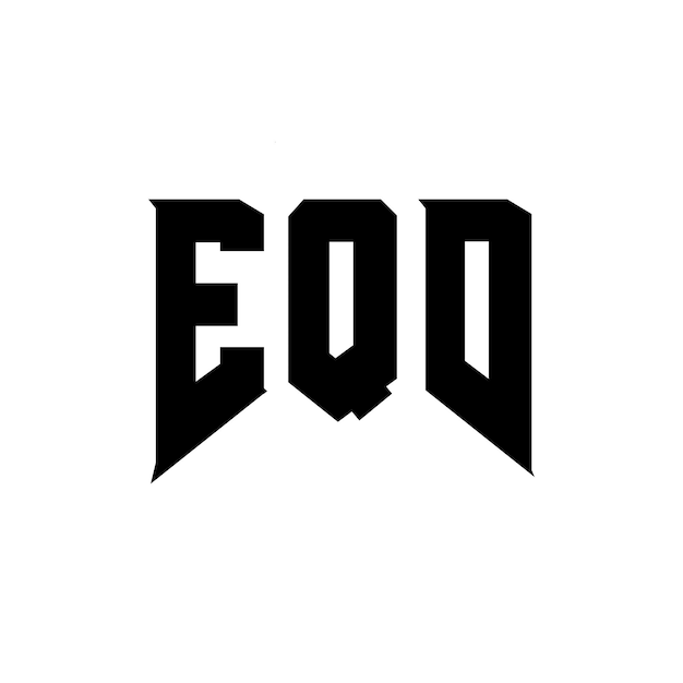 EQD letter logo design for technology company EQD logo design black and white color combination EQD logo EQD vector EQD design EQD icon EQD alphabet EQD typography logo design