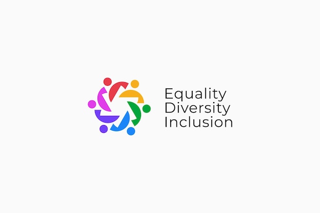 equality diversity inclusion logo multicultural issue sign symbol