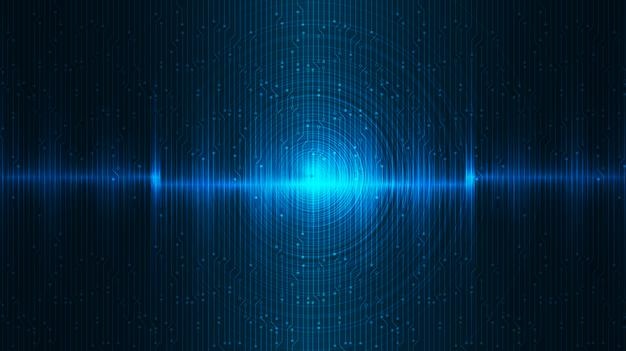 equalizer digital sound wave technology and earthquake wave diagram