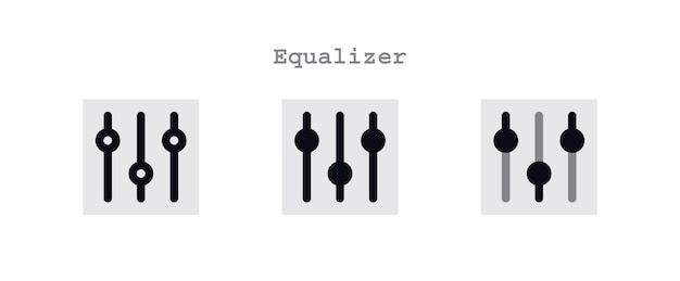 Equalizer iconen pakket