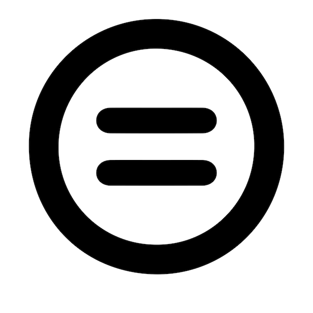 Символ равенства основной математический символ знак значок кнопки калькулятора концепция бизнес-финансов в v