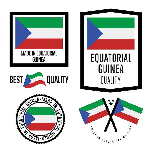 Equatoriaal-Guinea kwaliteitslabel set