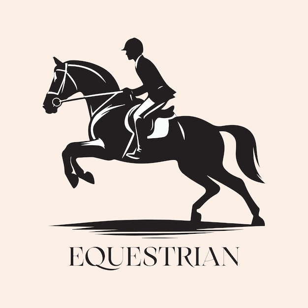 Vettore logo equestre