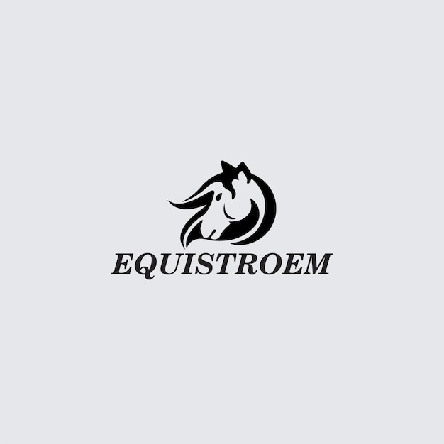 Equistroem logo ontwerpsjabloon